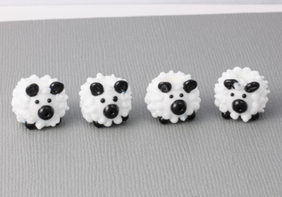 Lampwork Sheep Beads