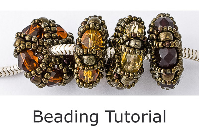 Beaded Bead Tutorial - Charm Bead by Ciel Creations