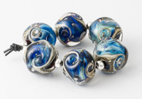 Silver Glass Swirl Nugget Beads alternative view 1