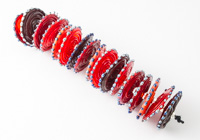 Red Disc Lampwork Beads alternative view 2