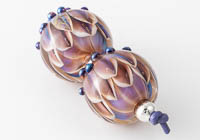 Lampwork Dahlia Bead Pair alternative view 1