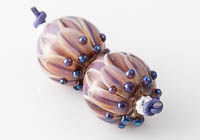 Lampwork Dahlia Bead Pair alternative view 2