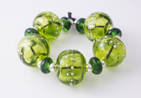 Olive Green Hollow Lampwork Beads alternative view 1