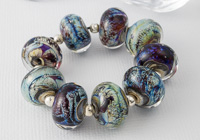 Organic Rainbow Lampwork Beads alternative view 1