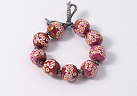 Pink Polymer Clay Beads