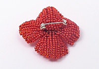 Poppy Beaded Brooch alternative view 1